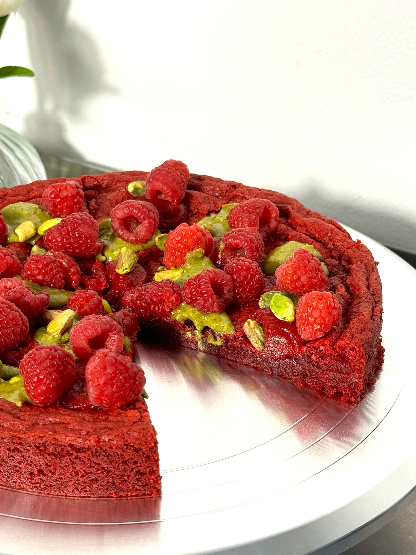 Raspberry & Pistachio Cookie Pizza Recipe