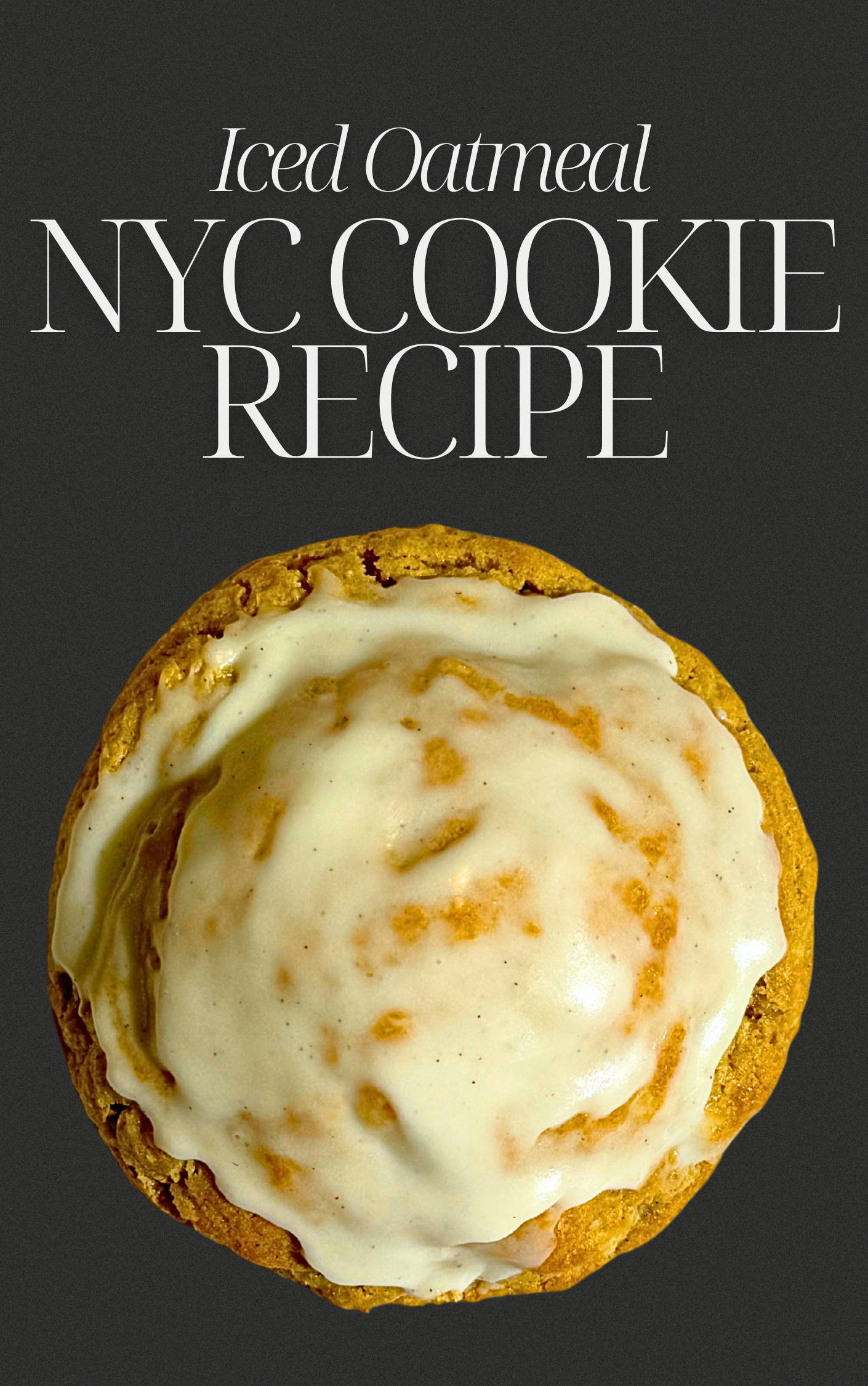 Iced Oatmeal Cookie Recipe