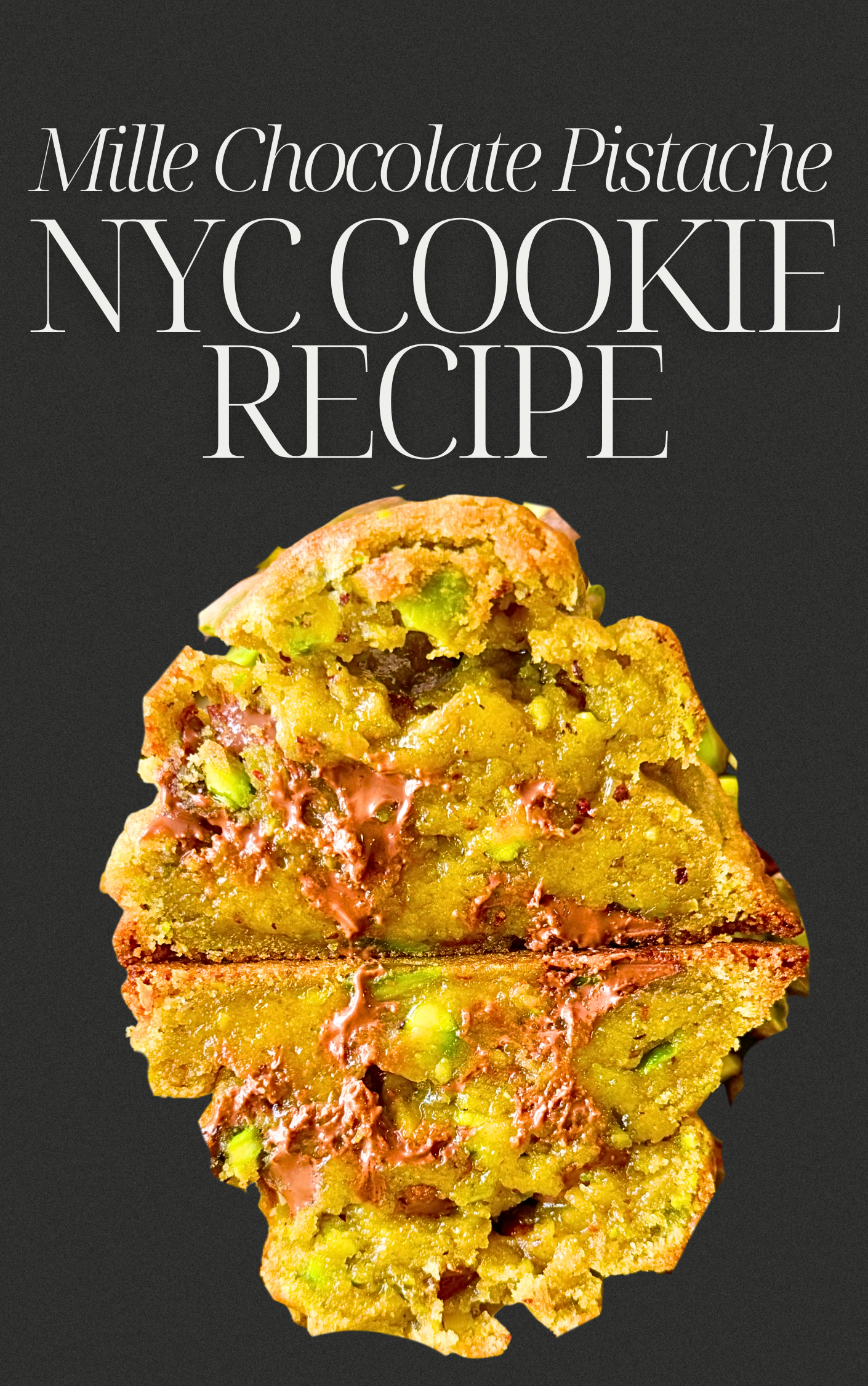 Milk Chocolate Pistachio Cookie Recipe