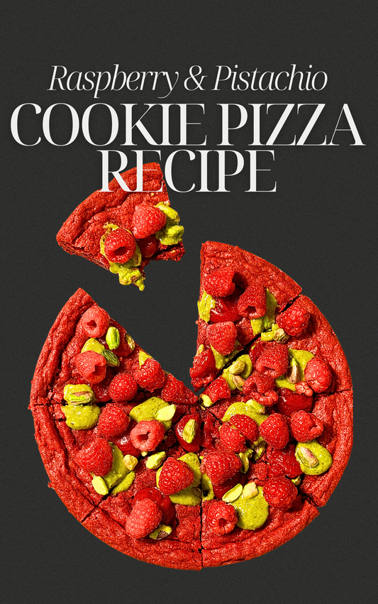 Raspberry & Pistachio Cookie Pizza Recipe