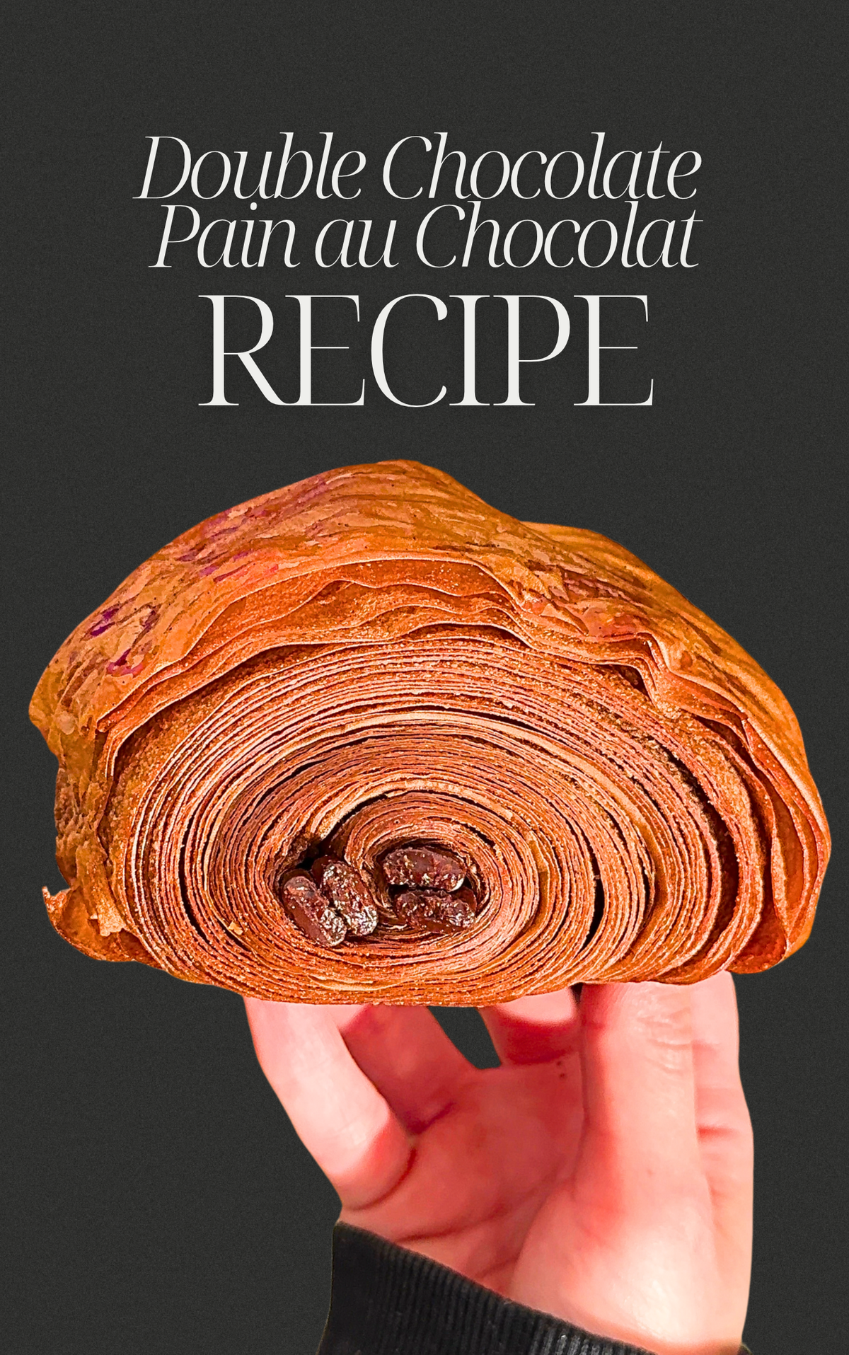 Small Batch Double Chocolate Pain au Chocolat Recipe