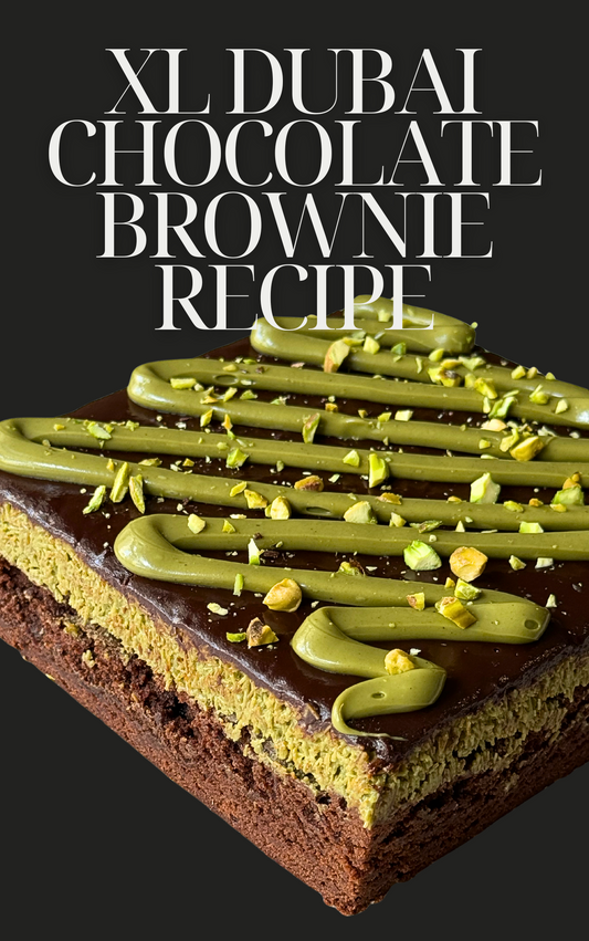 XL Dubai Chocolate Brownie Recipe
