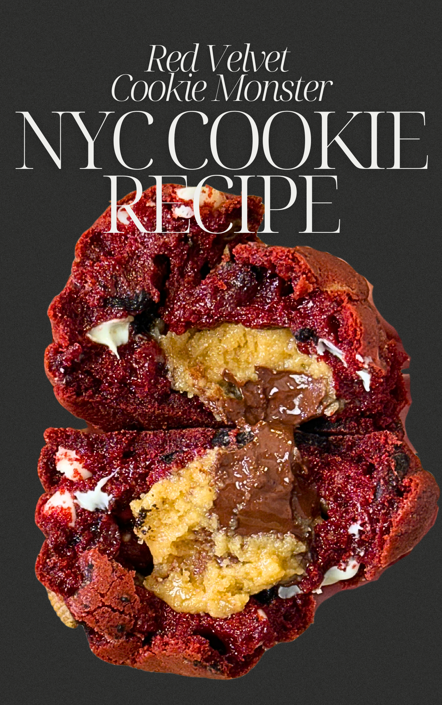 NYC Red Velvet Cookie Monster Cookie Recipe
