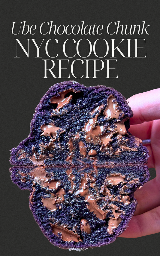 NYC Ube Chocolate Chunk Cookie Recipe