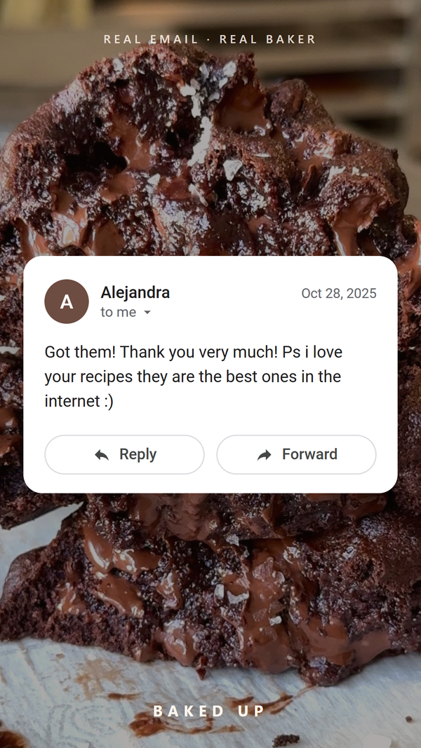 Real customer email review from Alejandra