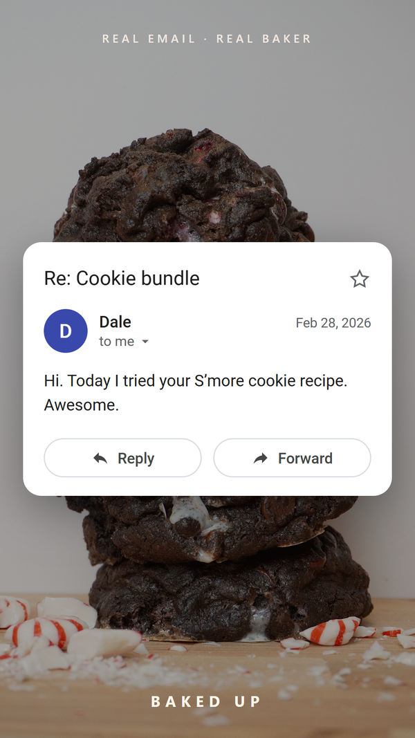 Real customer email review from Dale