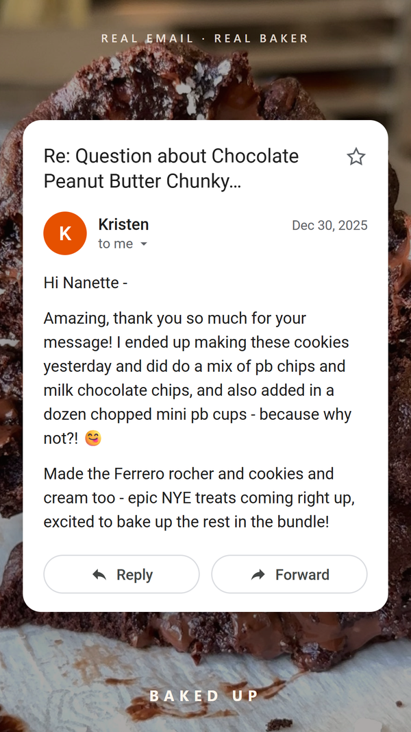 Real customer email review from Kristen