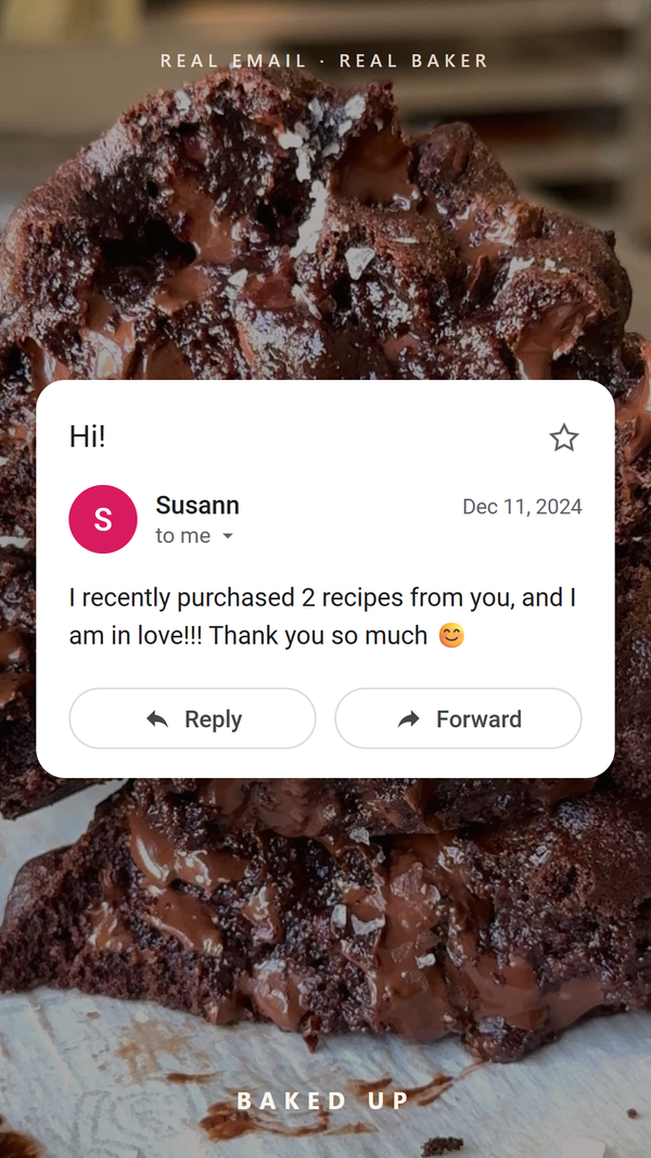 Real customer email review from Susann